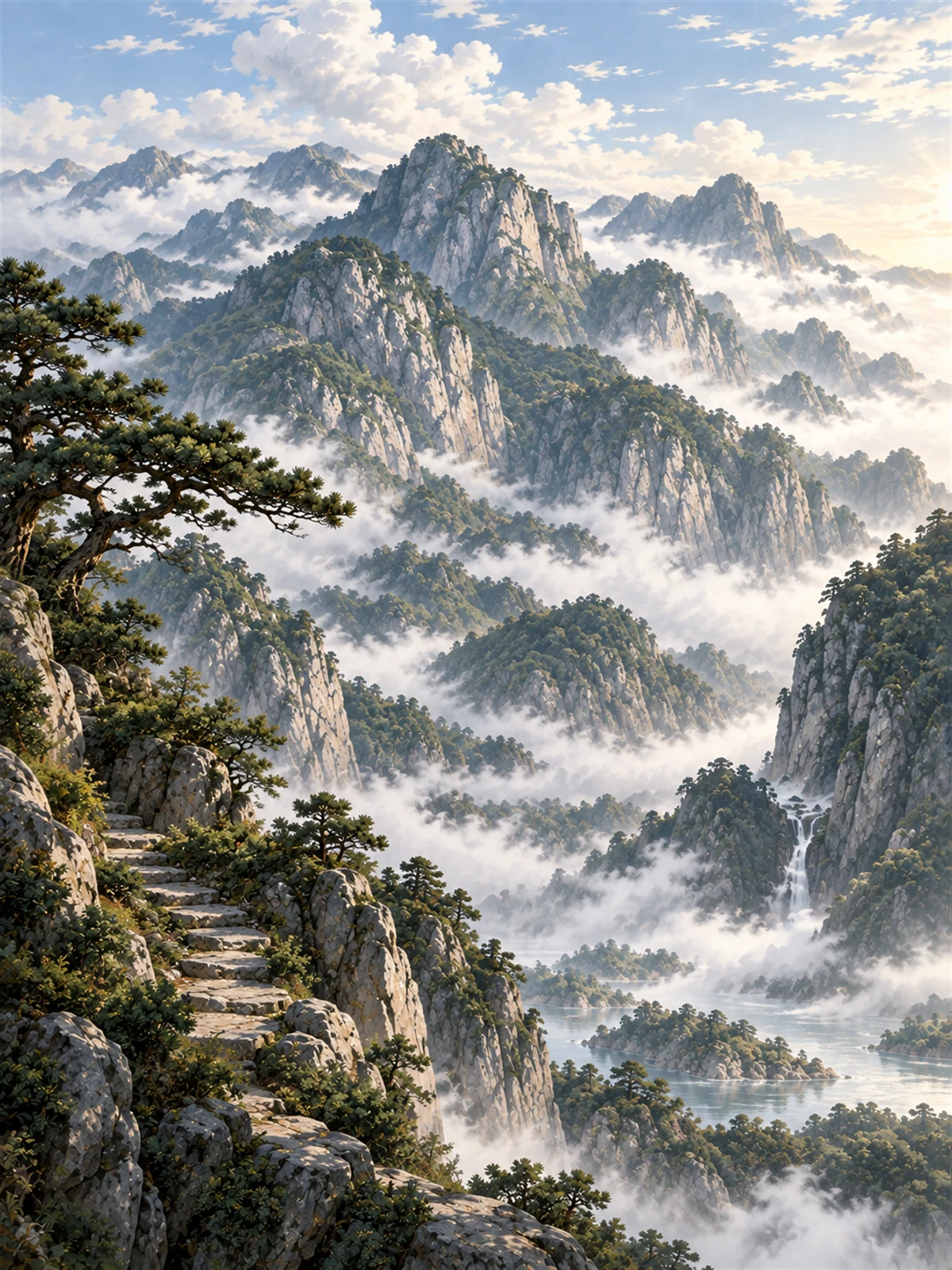 《题西林壁》诗词漫画第3幅