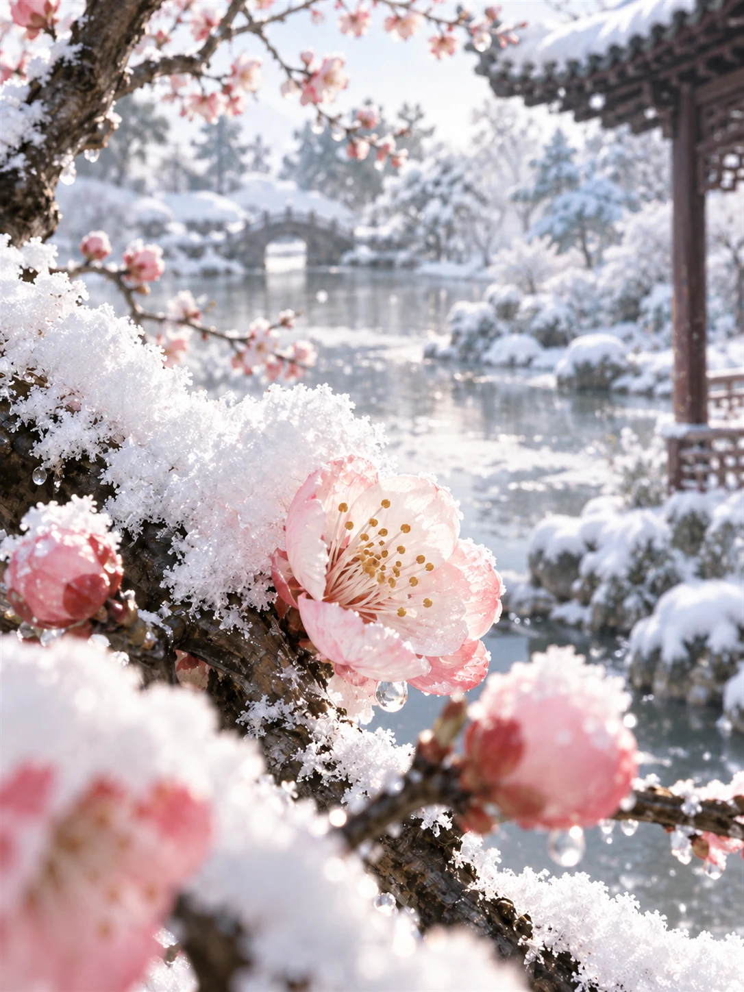 《雪梅》诗词漫画第3幅